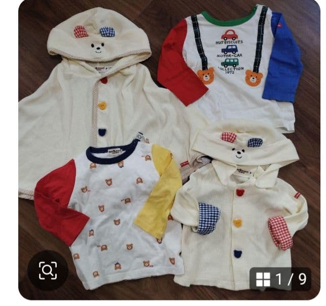 ★３セット　ミキハウス　ホットビスケッツ ロンTパンツ　Tシャツ　80