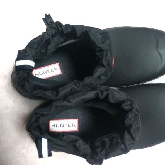 HUNTER ハンター プレイ ショート トラベル ブーツ ブラック 24.5