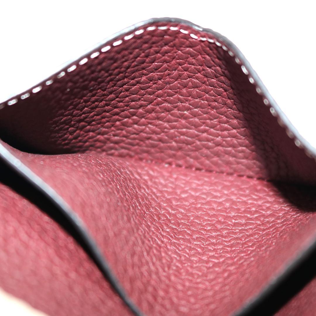 【未使用級】ボナベンチュラ スリープ付き ビジネスカードケース シュリンクレザー