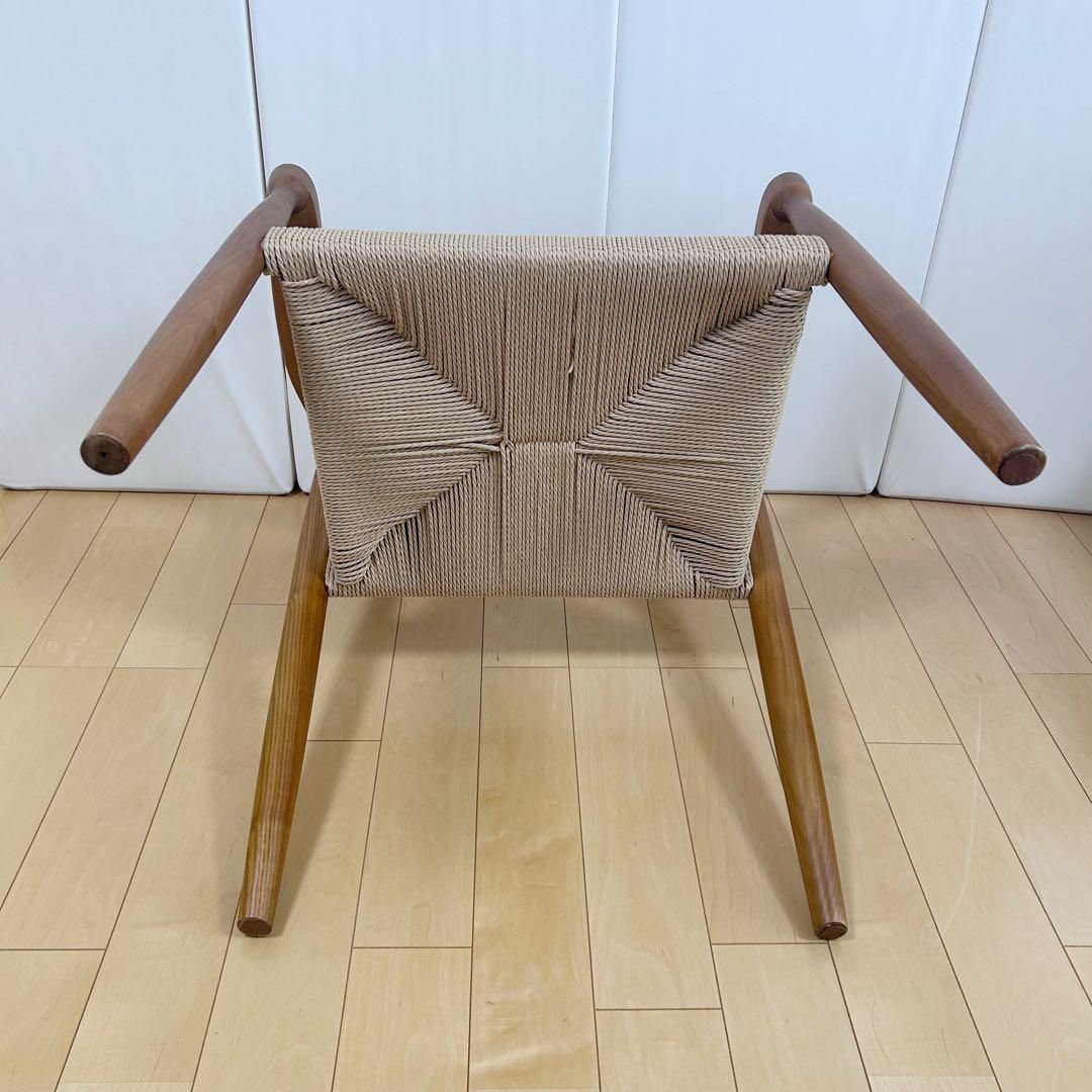 ペーパーコード　アームチェア　アッシュ　タンスのゲン ブラウン　天然木　無垢材②