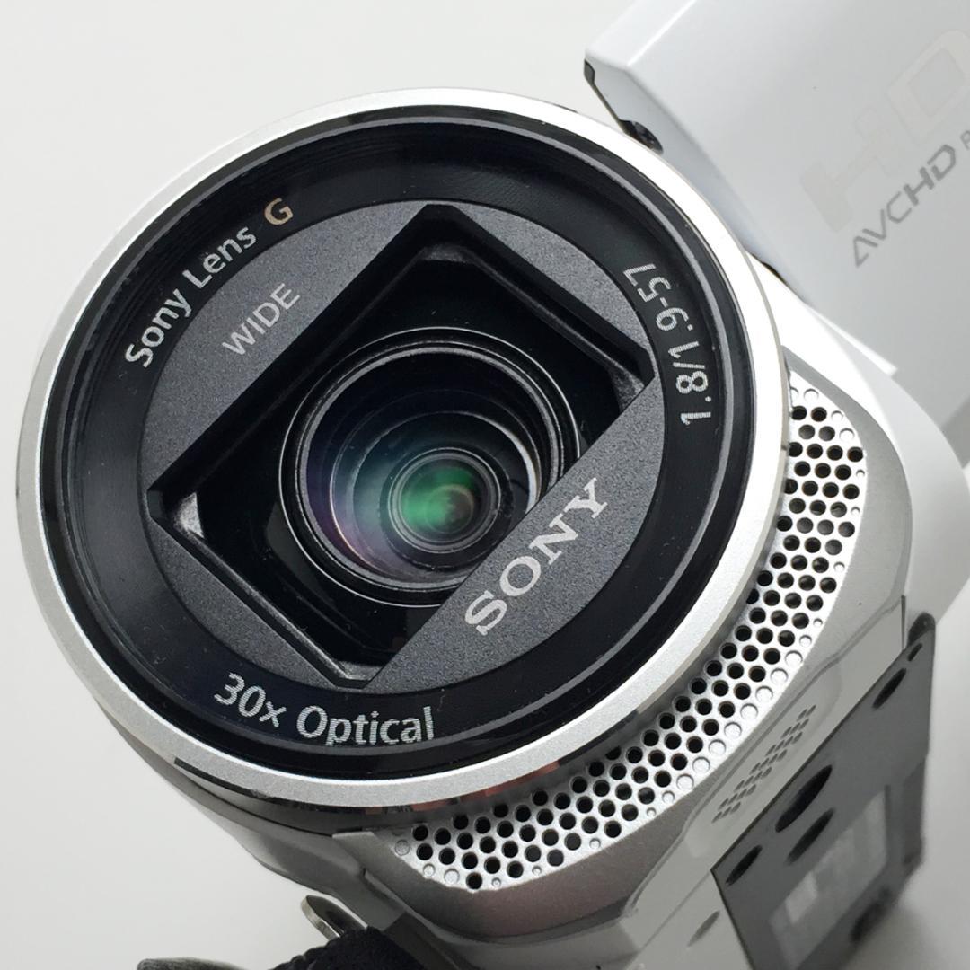 きれい ソニー ハンディカム HDR-CX670 ホワイト バッテリー2個付