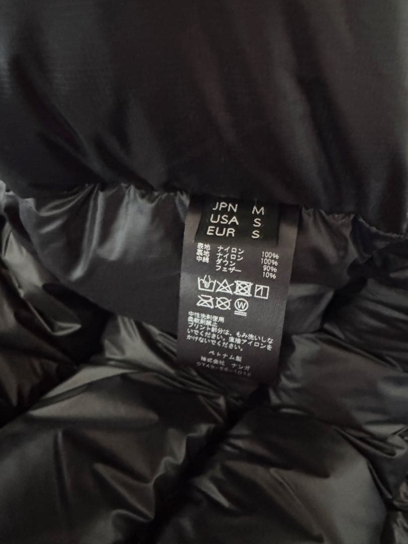 【美品】I need you baby×NANGA/ダウンジャケット/Mサイズ