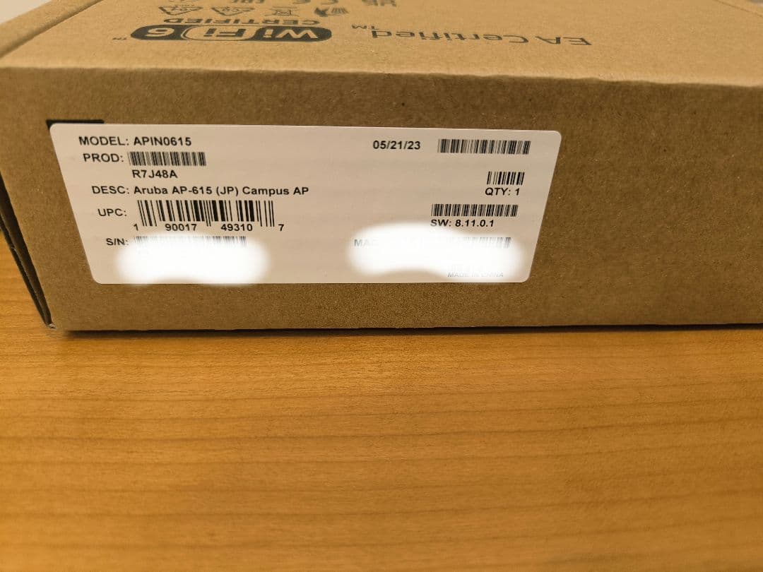 未使用未開封　HPE Aruba AP-615 現行品無線LANアクセスポイント
