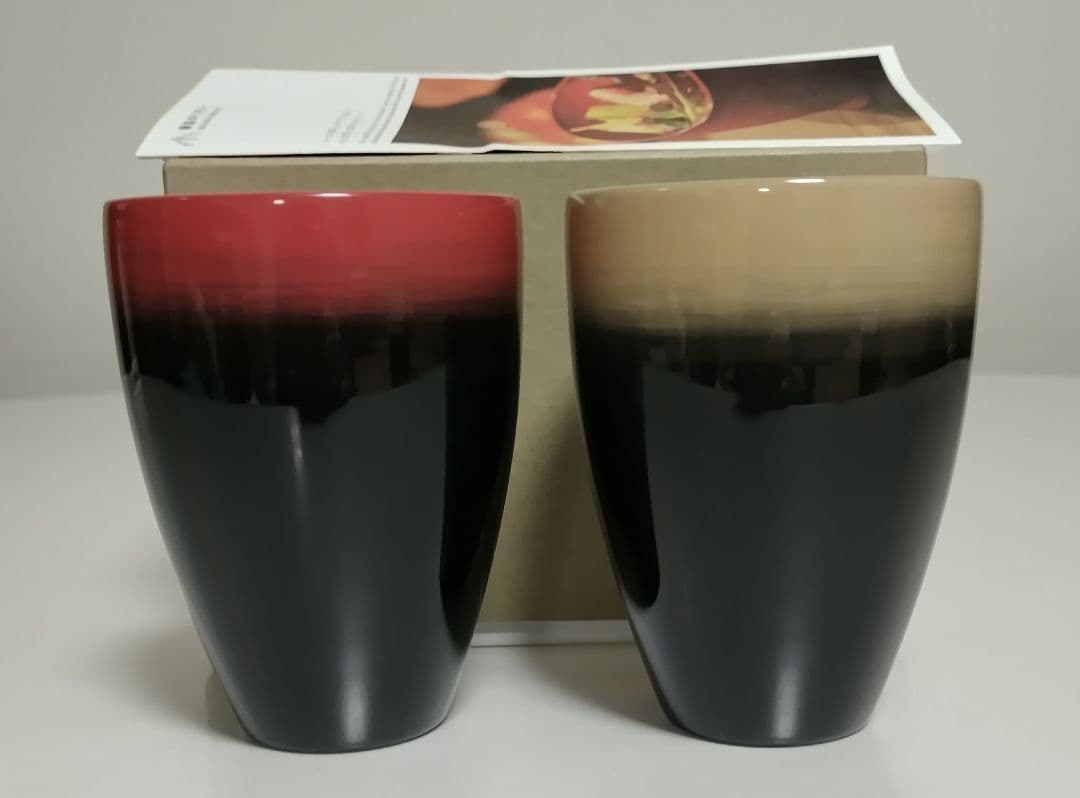 輪島キリモト　　コラボ　グラデーションカップ　2客