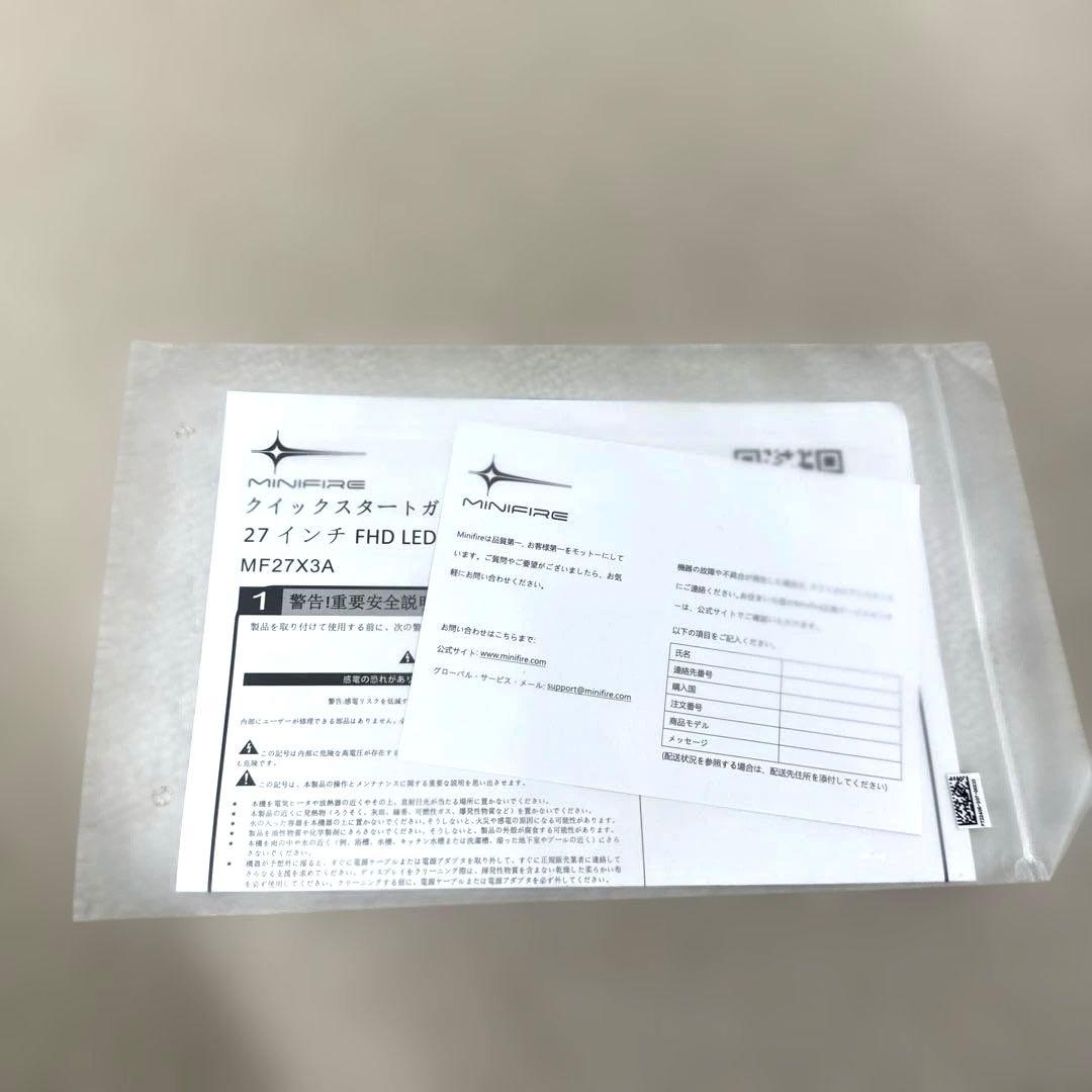 MINIFIRE MF27X3A 液晶モニター FHD IPS 液晶ディスプレイ