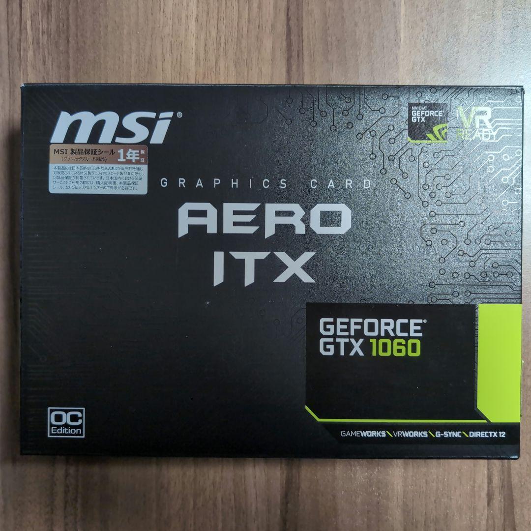 グラフィックボード・グラボ・ビデオカード MSI GeForce GTX 1060 AERO ITX 6G OC