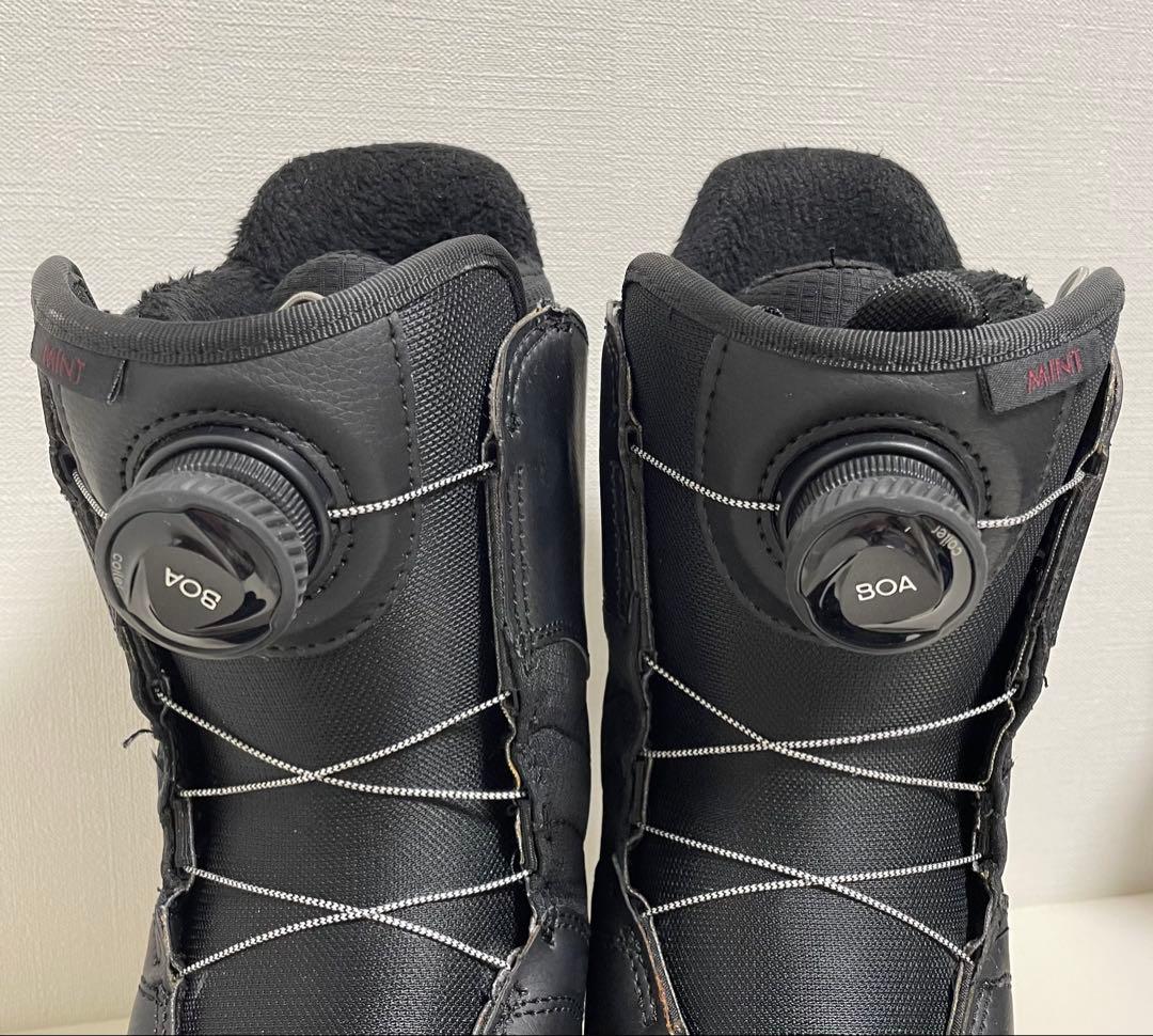 【美品❤︎】BURTON MINT スノーボードブーツ 女性用ブラック22.5cm