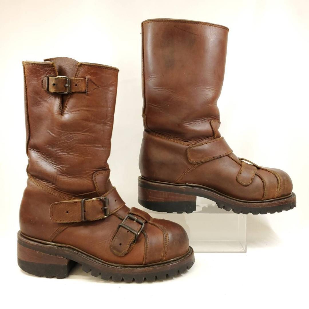 ナオナ　naona　激レア　スチールトゥ　エンジニアブーツ　レザー　メキシコ製