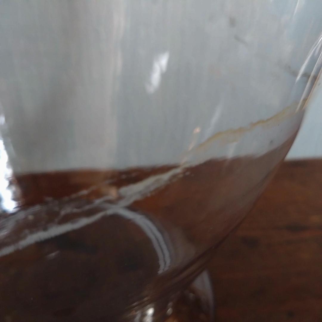 地球瓶　ガラス瓶　気泡