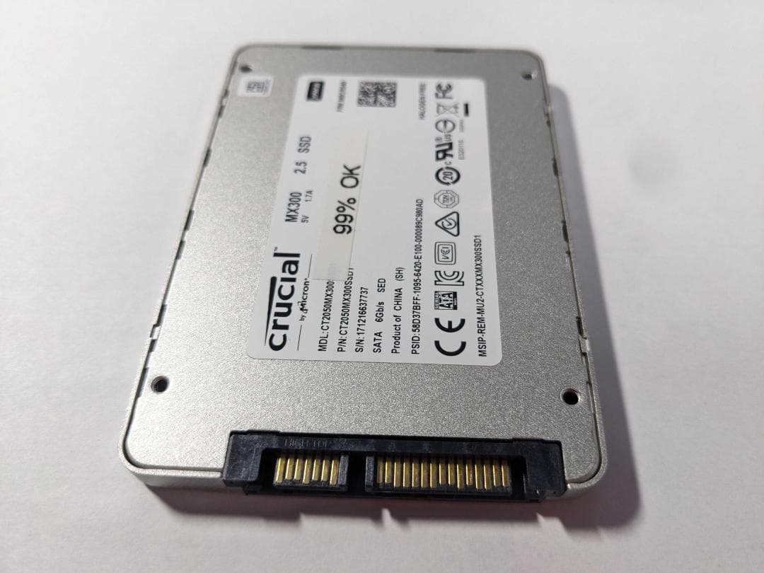 N*n様 Crucial CT2050 MX300 SSD : 2050.4 G