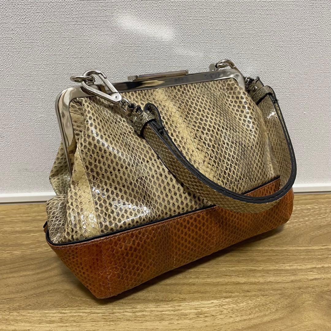 《極美品》MARNI （マルニ ）レザー セミショルダーバッグ ブラウン系