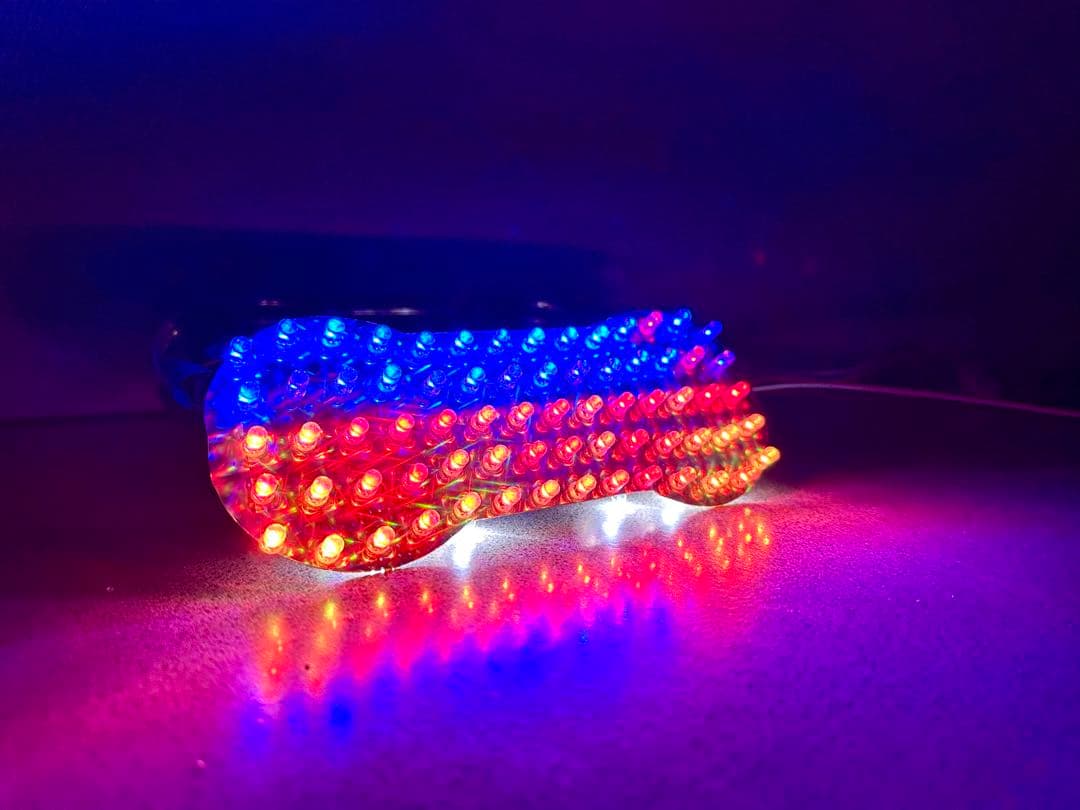 GT380 サンパチ RGB テールランプ LED レインボー