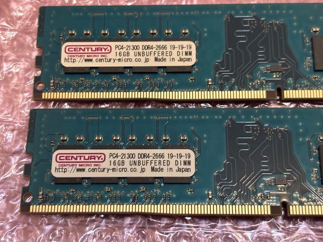 CENTURY 16GB DDR4 2666 2枚セット　計32GB