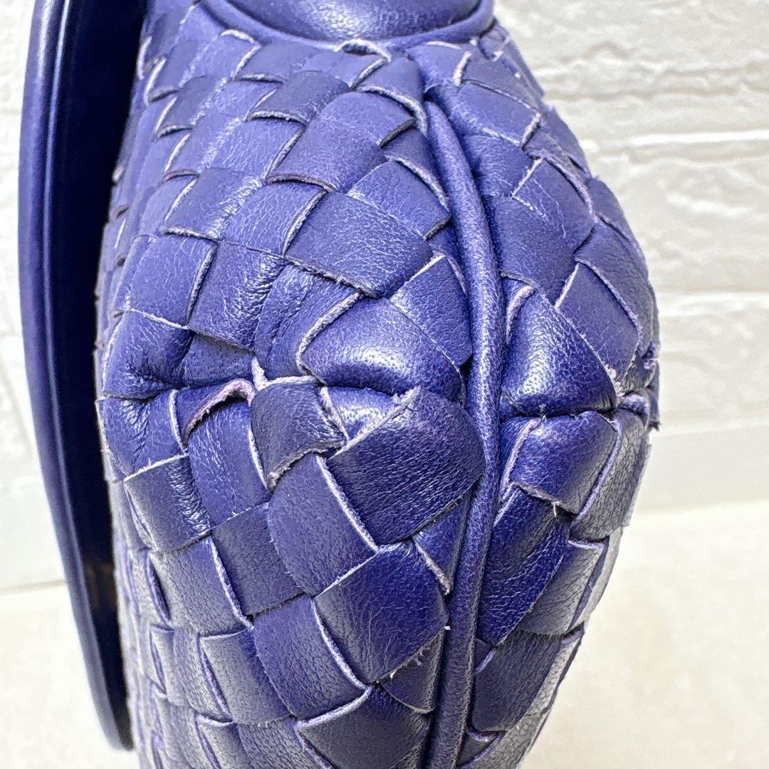 【希少✨】 ハマノ ロイヤルモデル イントレチャート ハンドバッグ レザー 青