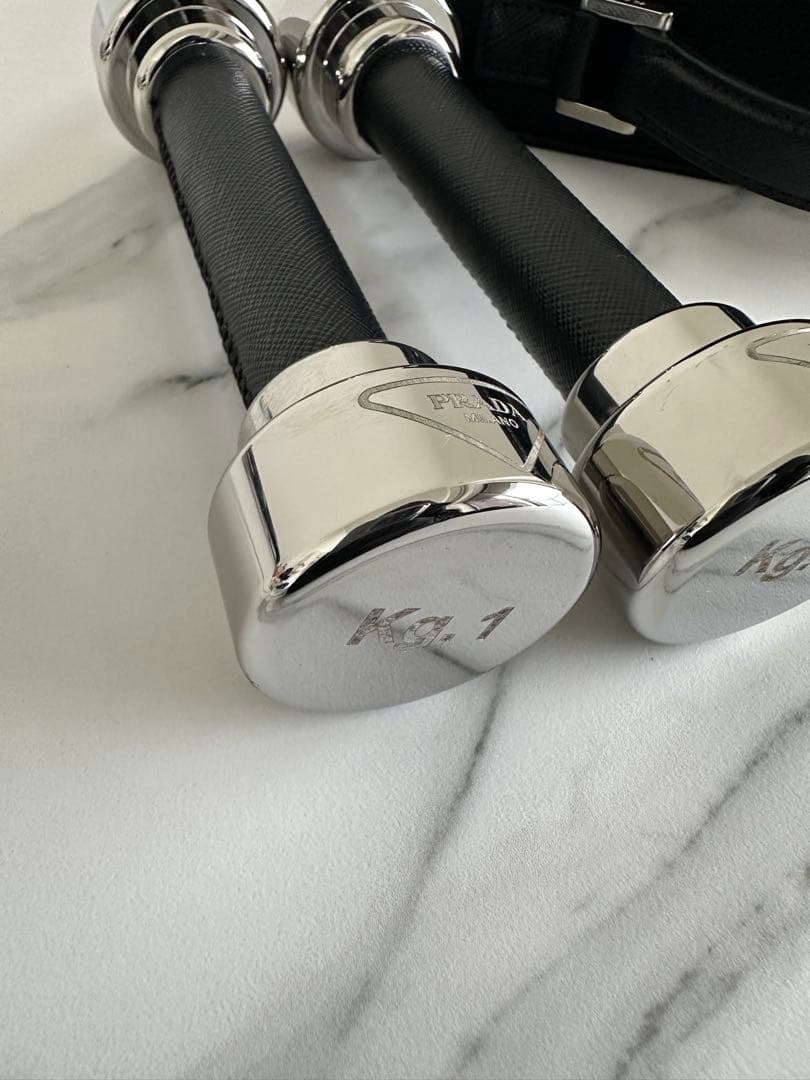 PRADA Re-Nylon サフィアーノレザー ハンドウエイト キャリーケース