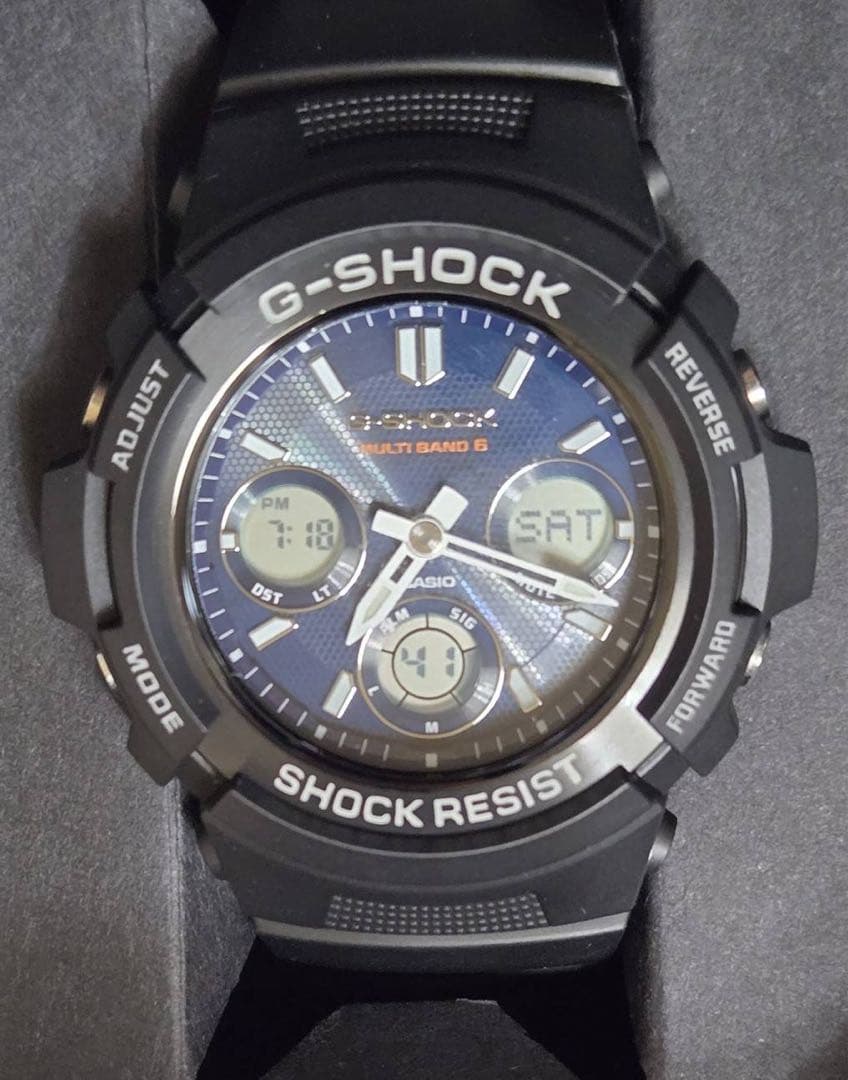 【匿名配送】CASIO G-SHOCK 腕時計 電波ソーラー ネイビー
