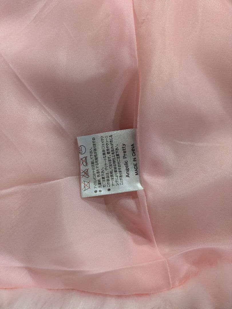 Angelic Pretty　リボン　ファー　ケープ　コート　ピンク