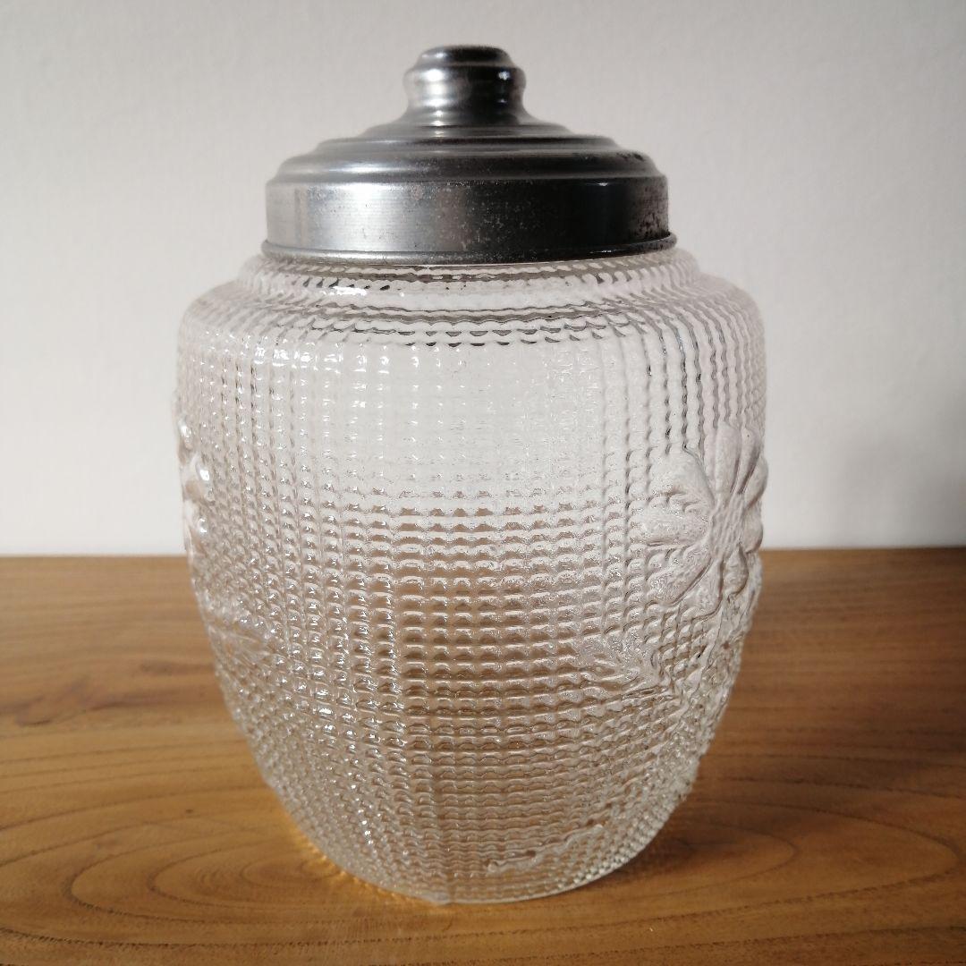 あめや瓶　ひな菊　透明　飴屋瓶