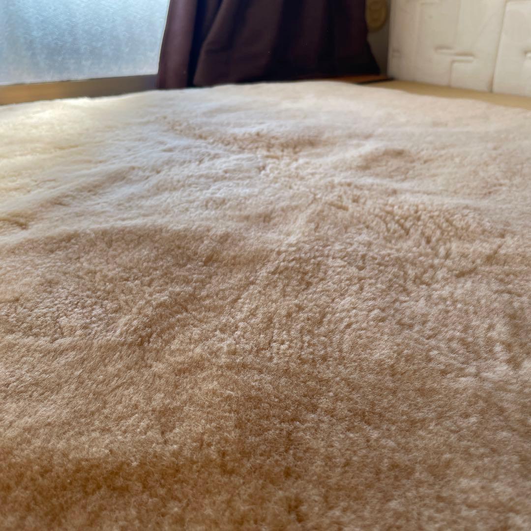 ムートンマットレス　羊毛　セミダブル　金沢屋