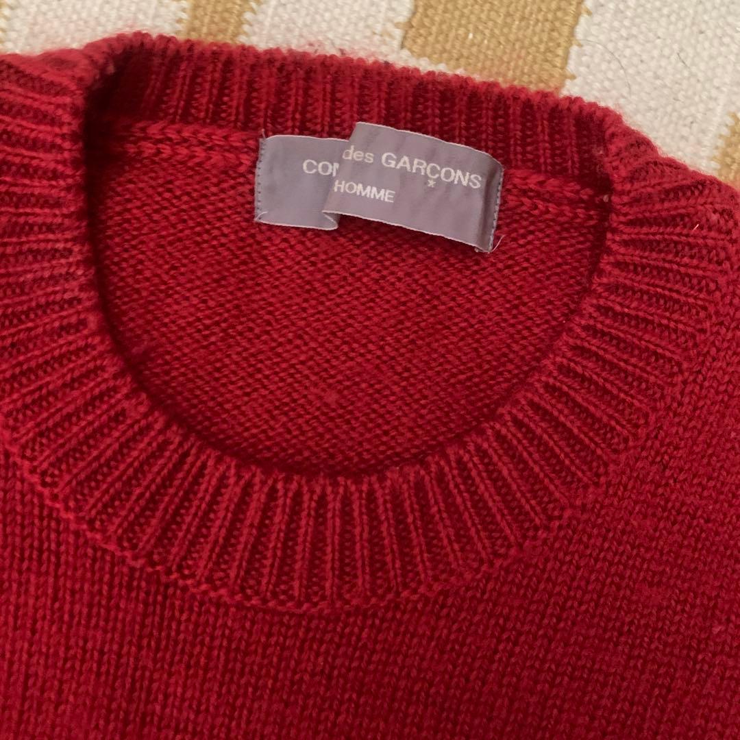 コムデギャルソン　オム★ニット★赤