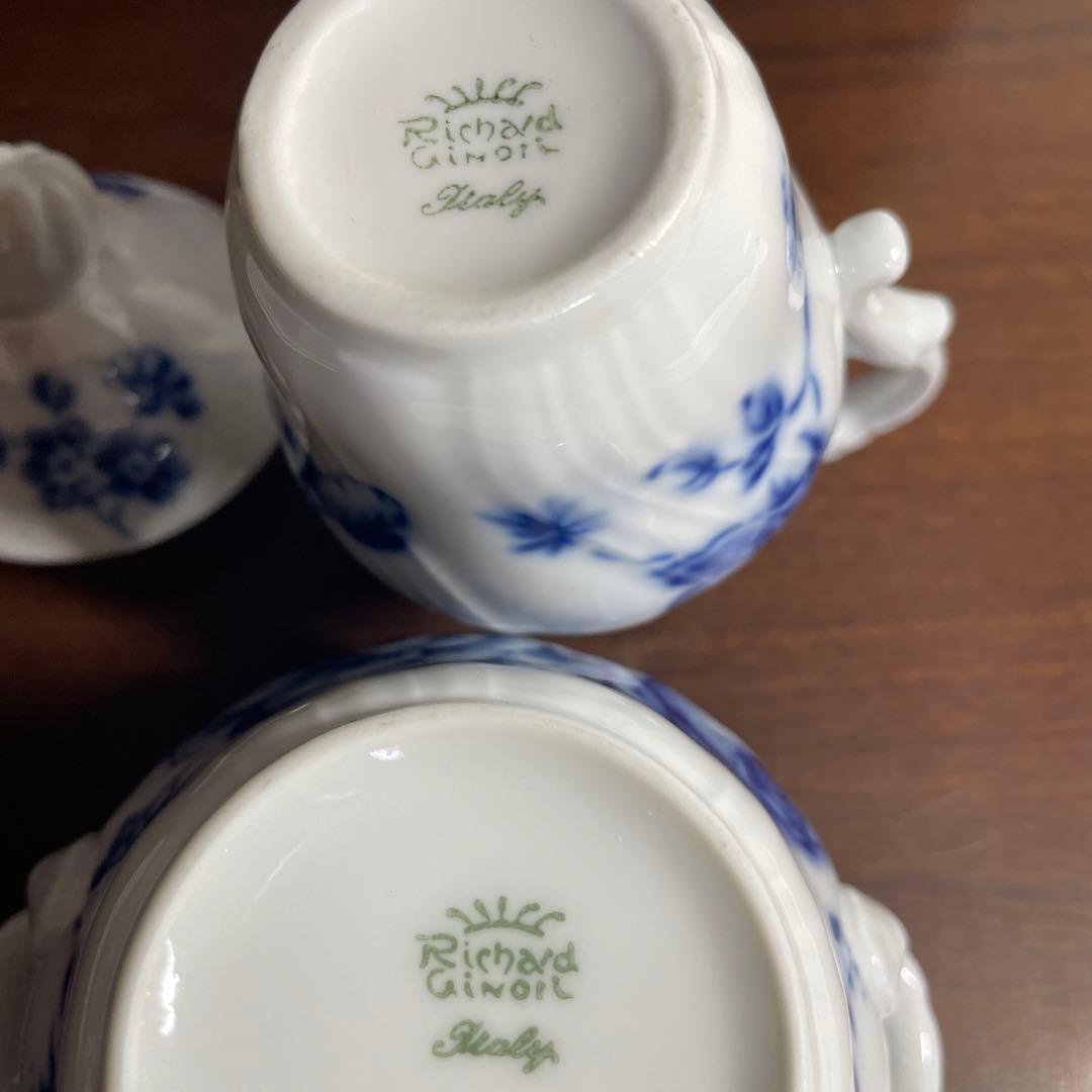 お値下げ中！リチャードジノリ　ベッキオ　ローズブルー　6点セット