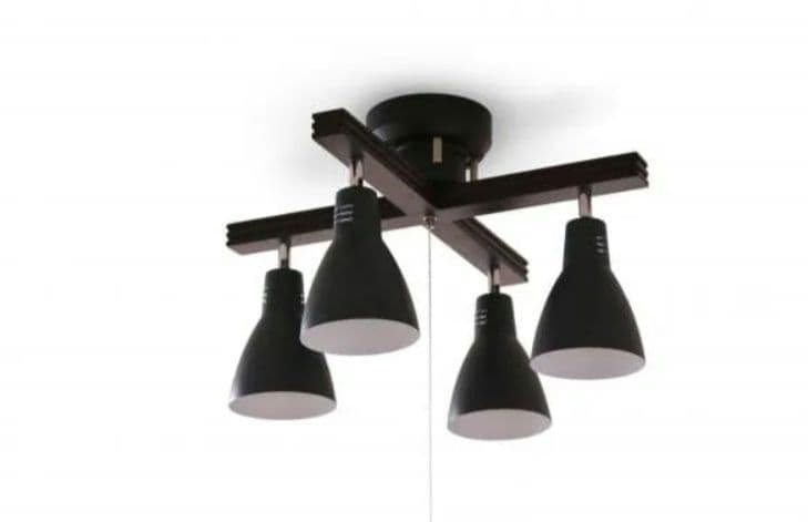 電球付　4灯シーリングライト　スポットライト