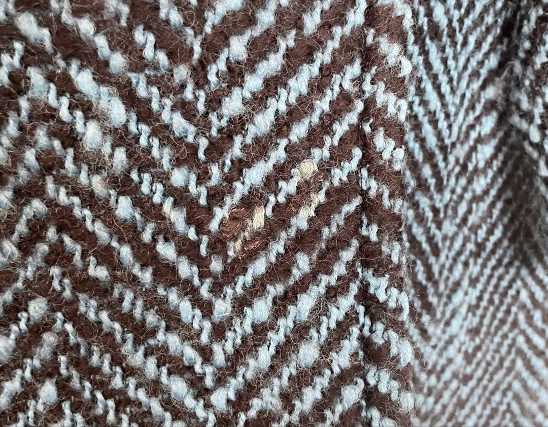 ジャケット・アウター cafune big herringbone double coat