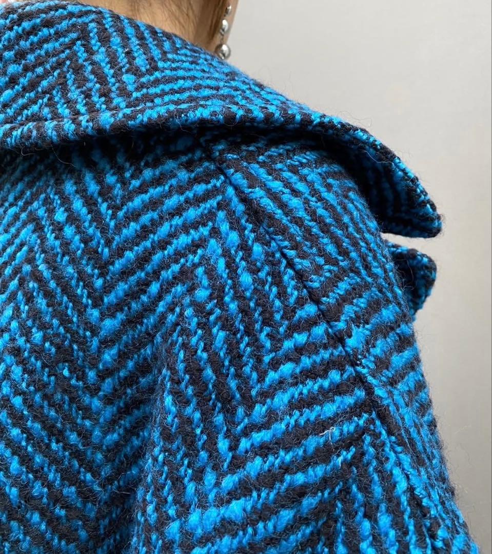 ジャケット・アウター cafune big herringbone double coat