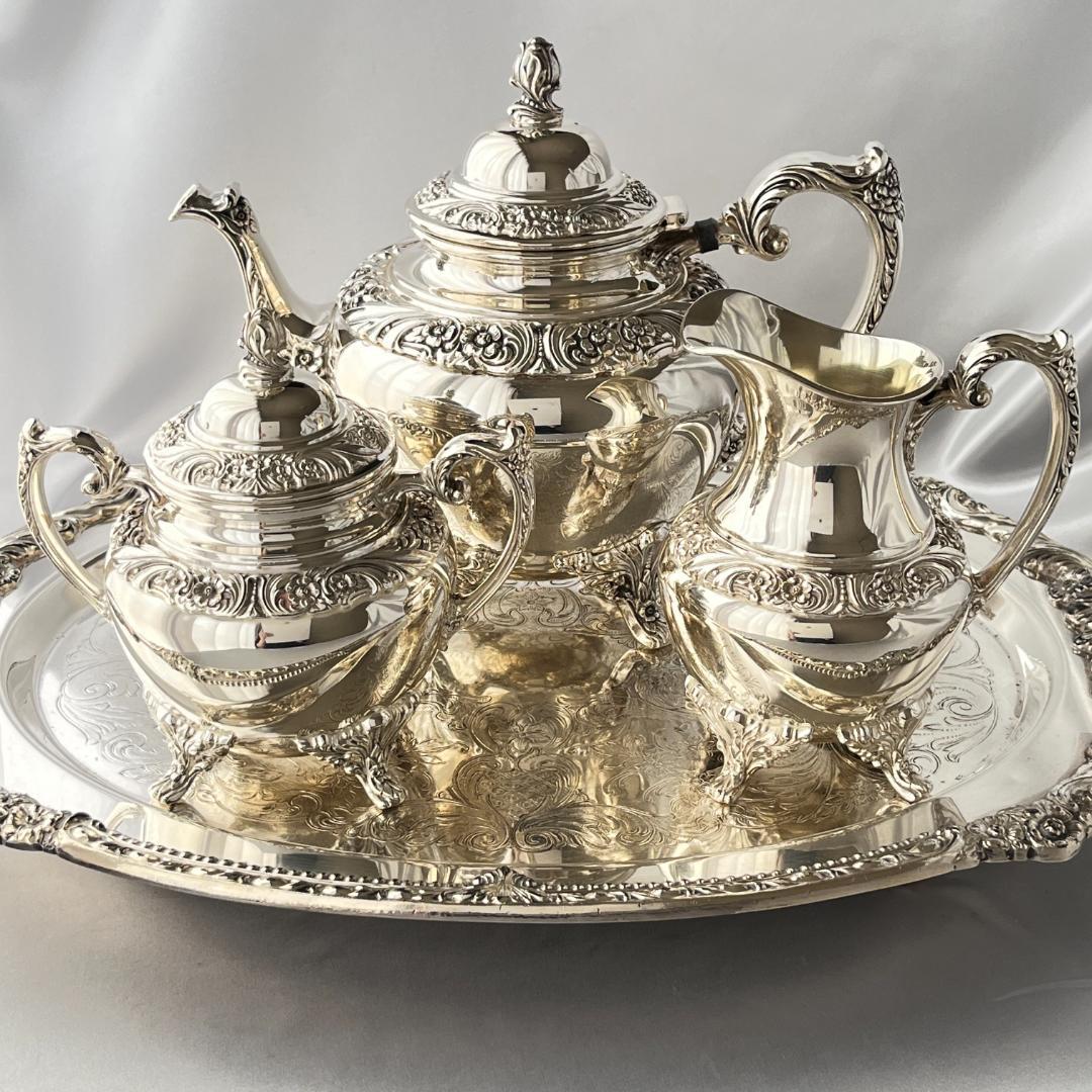 【Rogers Brothers】 HERITAGE ティーセット 3点