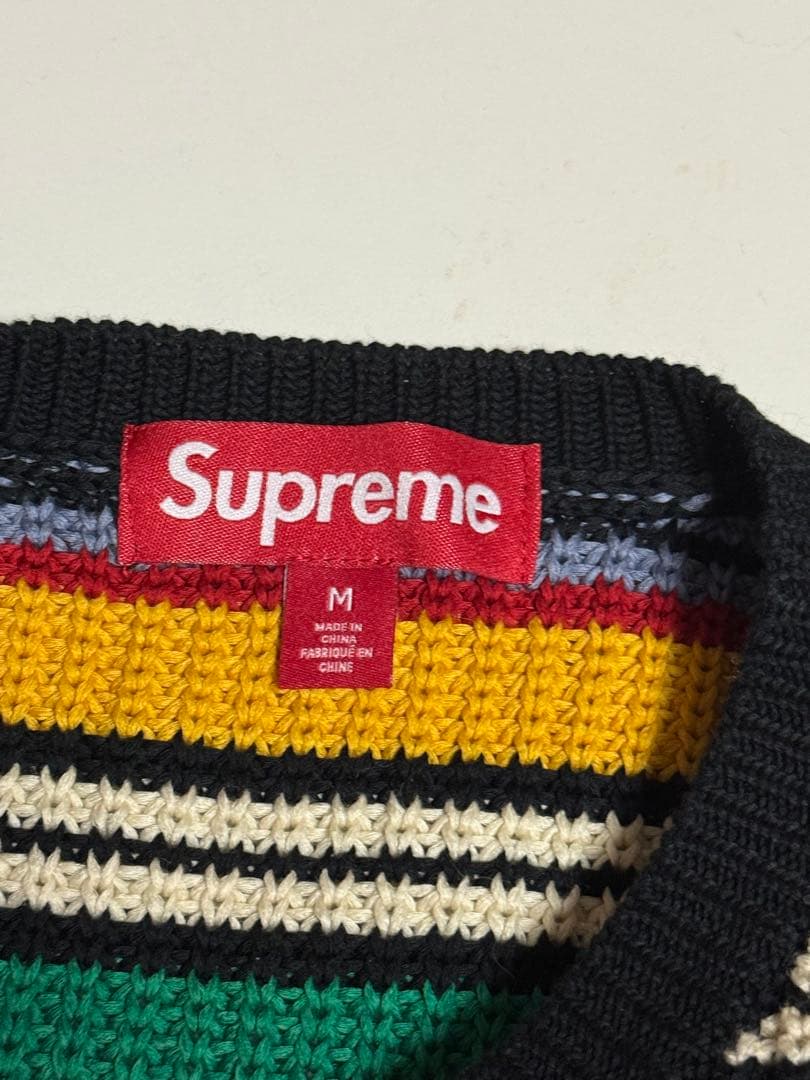 シュプリーム スモールボックス リブド セーター“マルチ Mサイズ