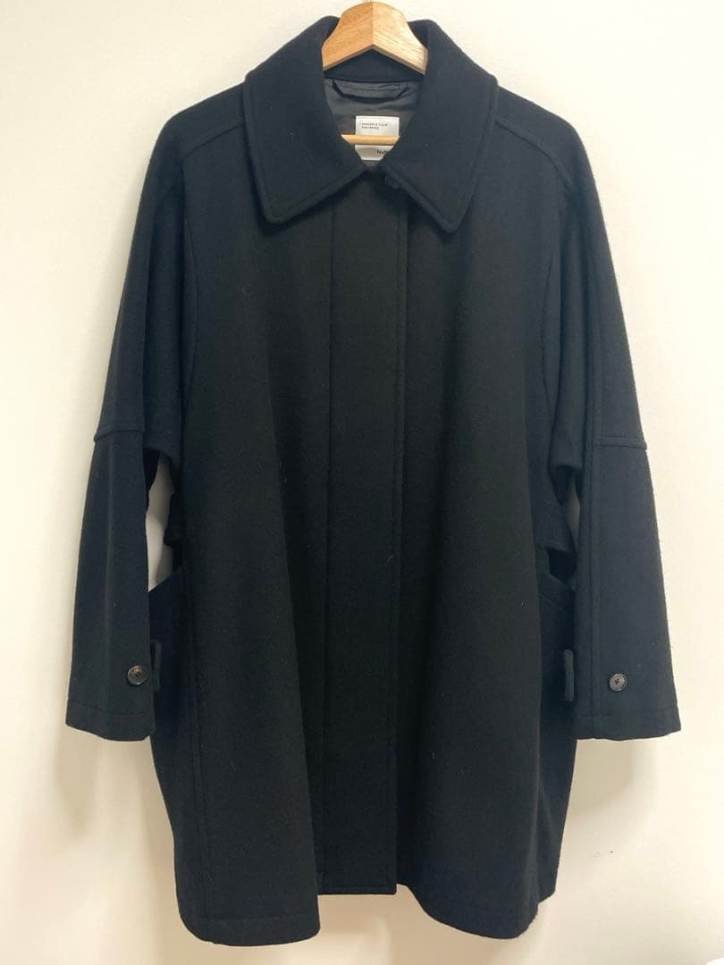 北欧暮らしの道具店バックベルトのウールコート / foufouコラボ