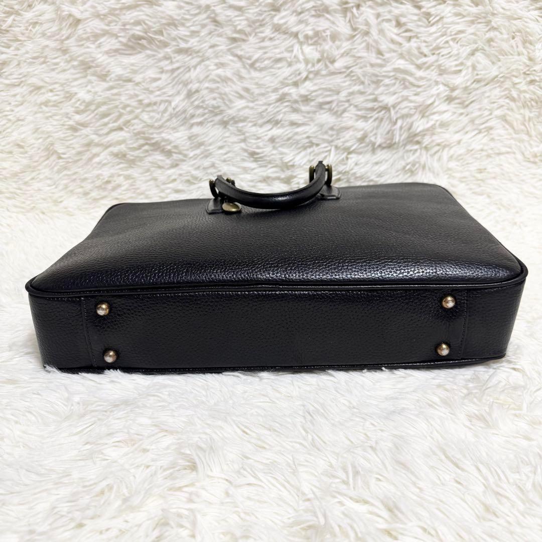 美品✨ トフアンドロードストーン トートバッグ ビジネス A4 レザー ブラック