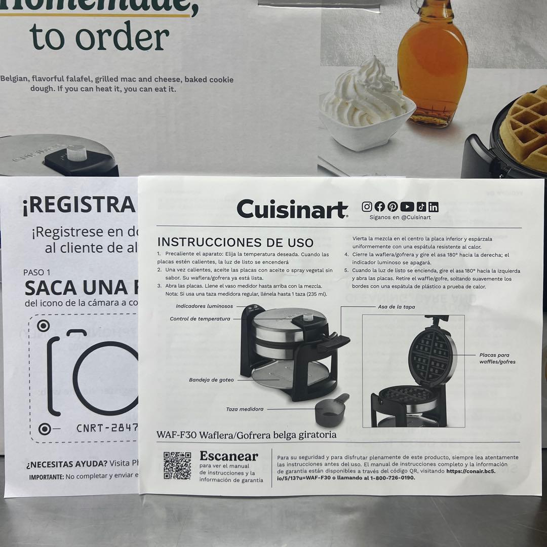 クイジナート Cuisinart 180度回転 ベルギーワッフルメーカー