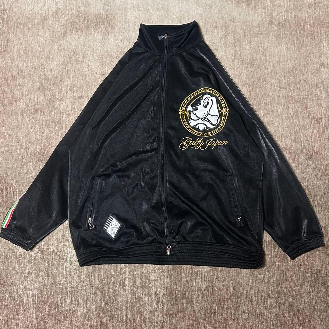 美品　GALFY 大型犬　ジャージ　セットアップ　サイドライン　金ロゴ　XL