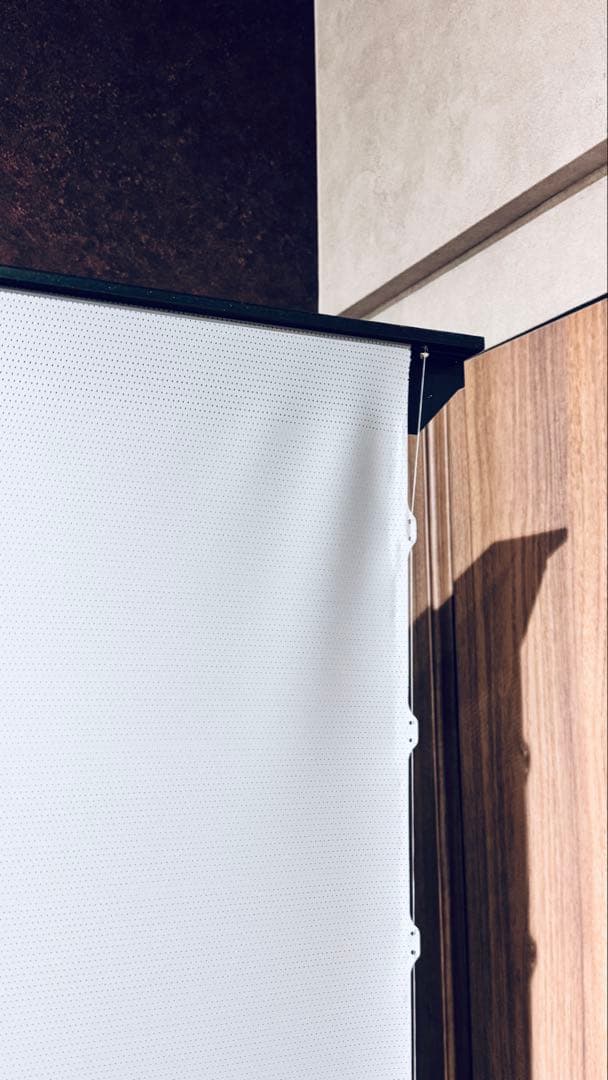 【美品・最安値】VIVIDSTORMスクリーン110インチ 長焦点用（グレー）