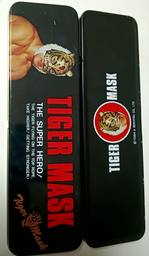 初代　タイガーマスク 筆箱　缶　ペンケース　佐山サトル　タイガー　マスク　ペン