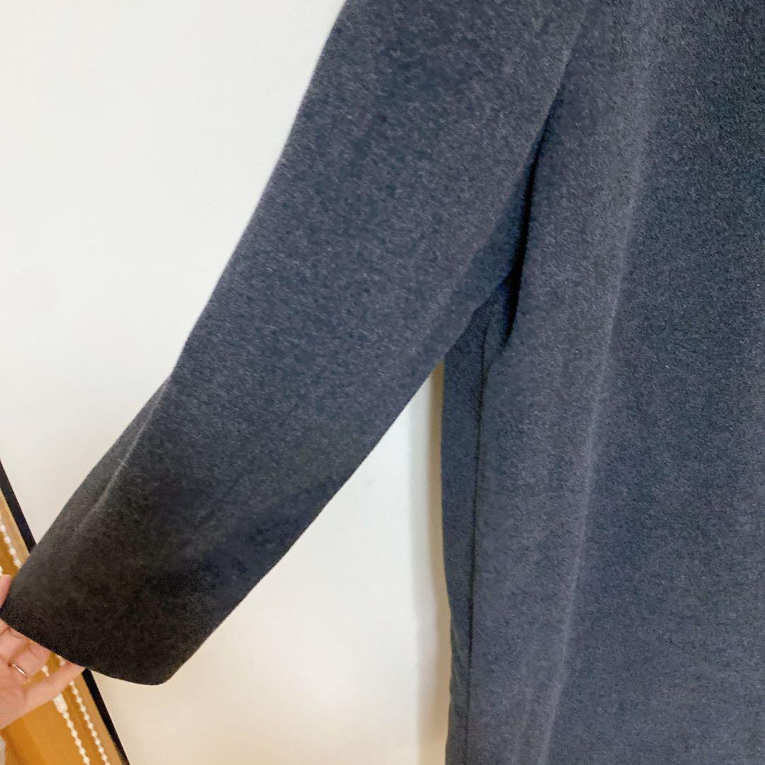 美品　23区　ウールステンカラーコート　カシミヤ混　大きいサイズ　44