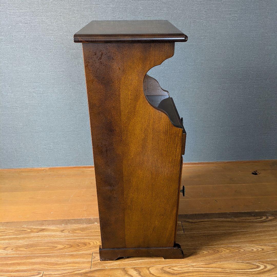 【美品】カリモク　karimoku　コロニアル　電話台　FAX台　花台　飾り台