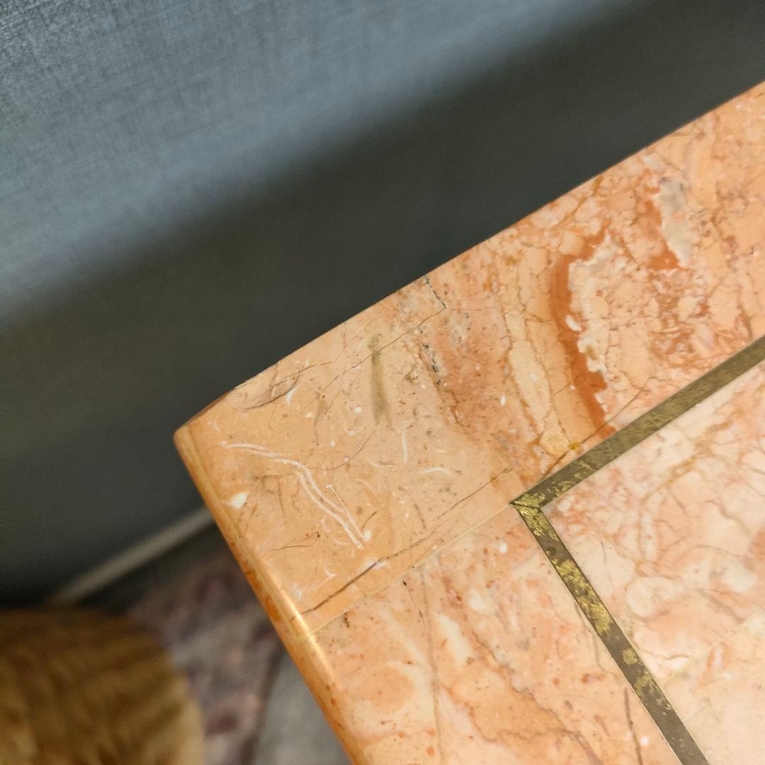 大理石調 西洋風コンソールデスク アイアンフレーム