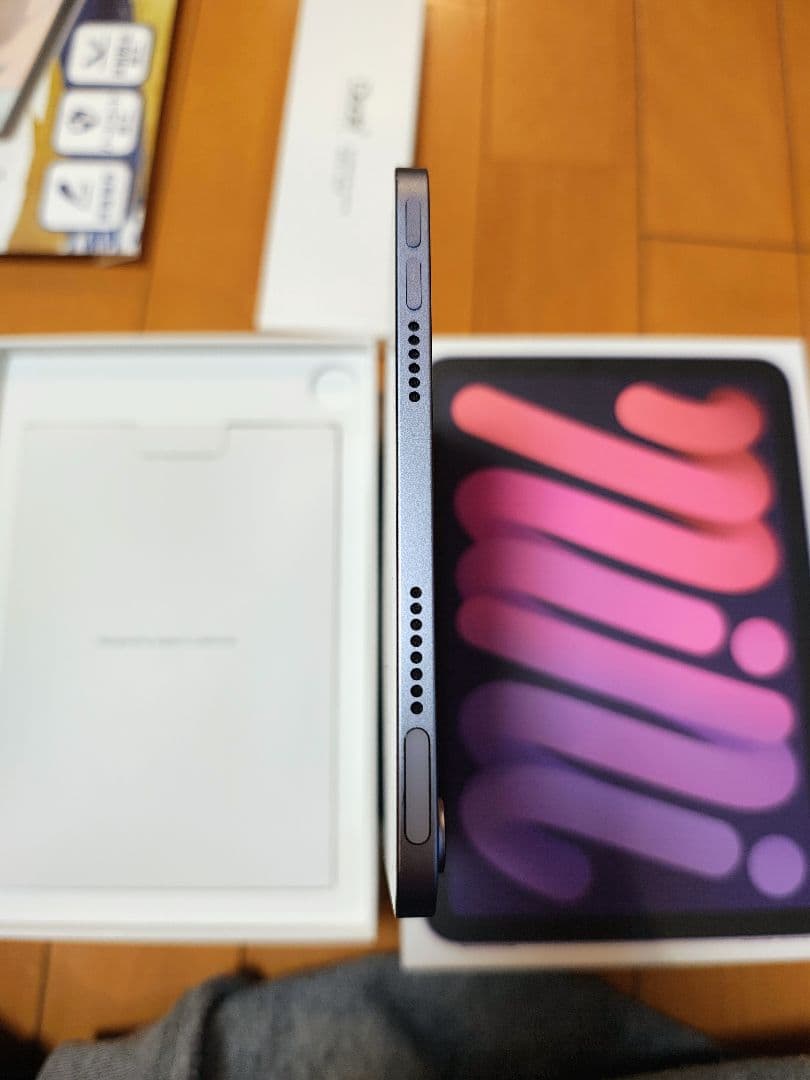 iPad mini 第6世代 64GB WiFi パープル+フィルム+タッチペン
