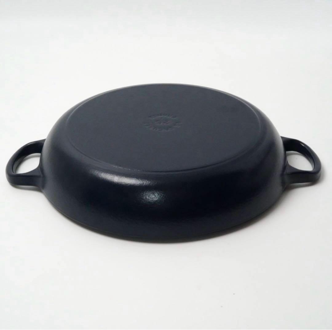 【美品】LE CREUSET　ビュッフェキャセロール　　ネイビー　26cm