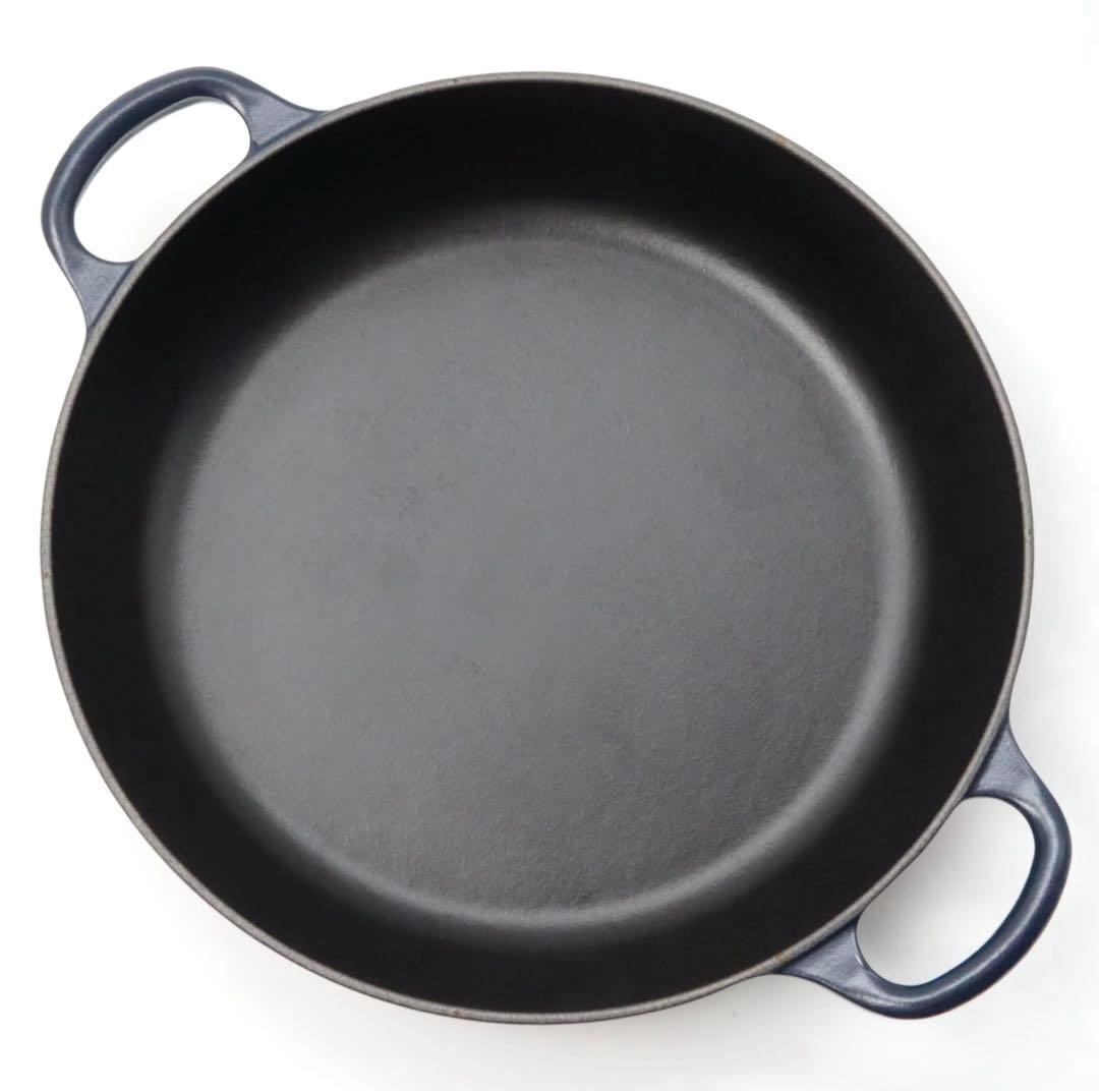 【美品】LE CREUSET　ビュッフェキャセロール　　ネイビー　26cm