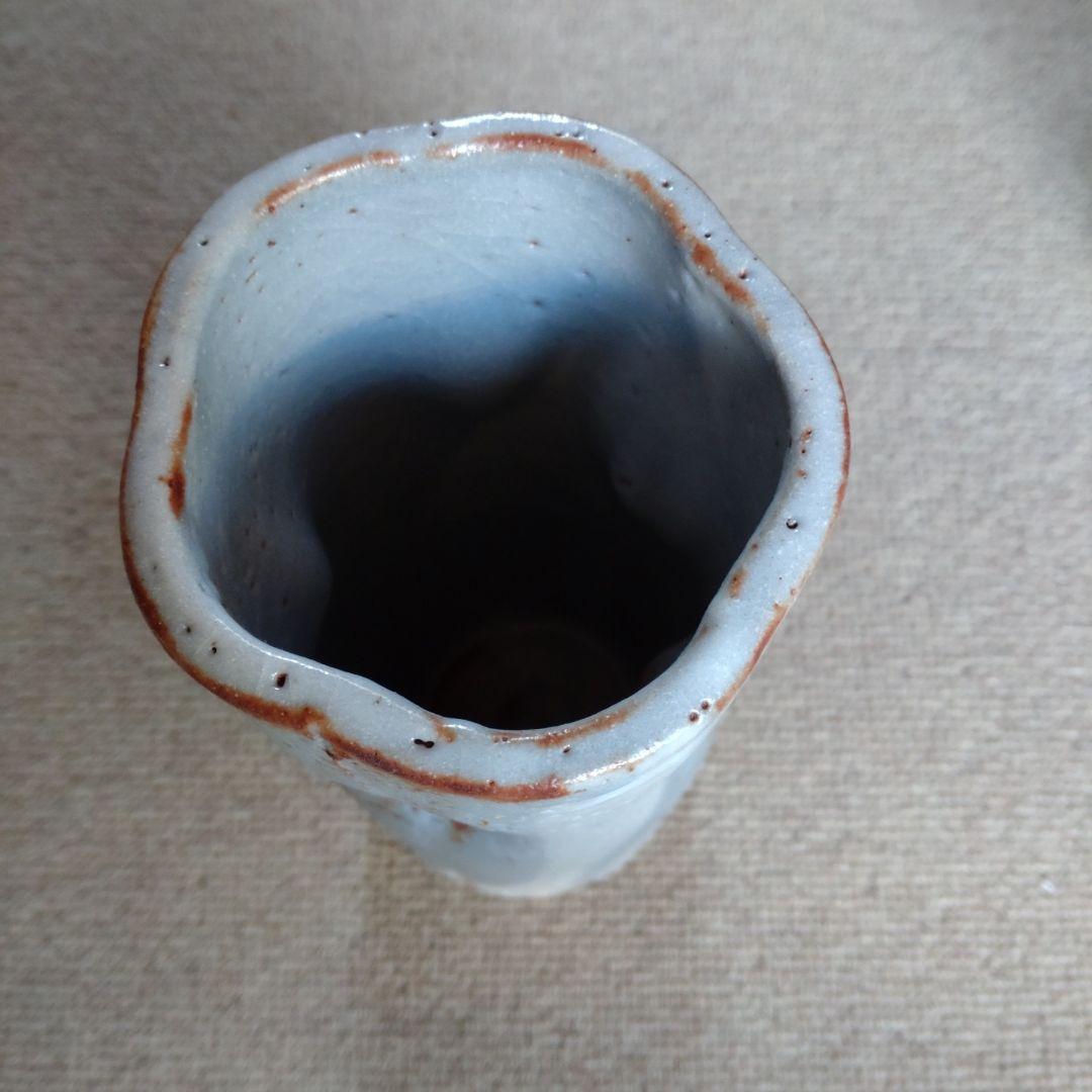 人間国宝加藤卓男氏作・鼠志野花生