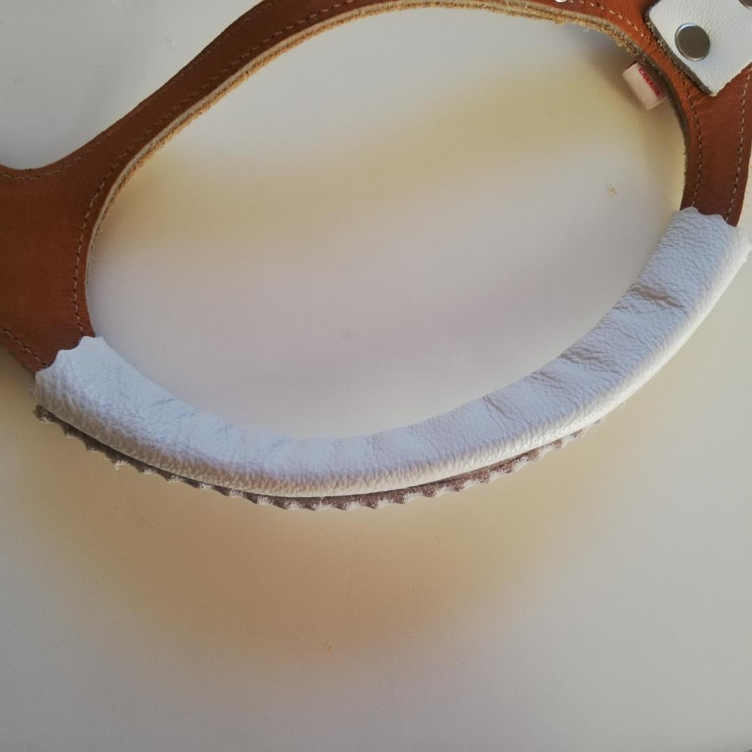 バディーベルト パールホワイト　保護ライナー付　6号