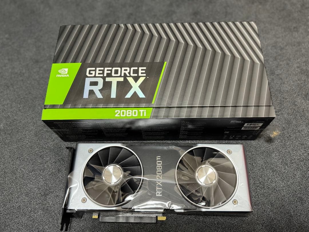 【極美品】NVIDIA RTX2080ti 使用5時間以内