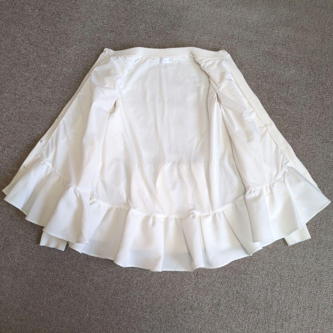 25AW Sono/ソーノ オーナメントパール3Dレイヤードニットカーディガン