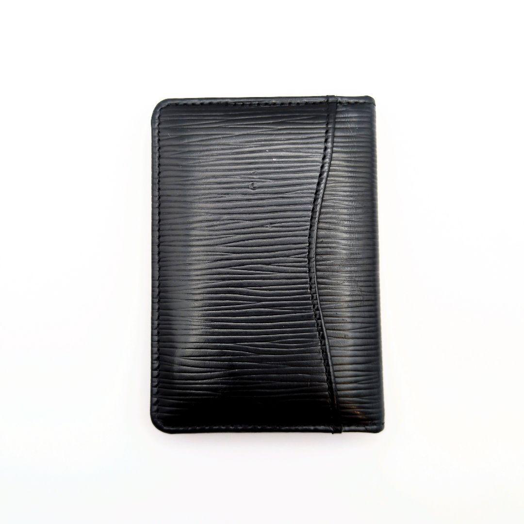 鑑定済✨ルイヴィトン 名刺入れ エピ オーガナイザー ドゥ ポッシュ ノワール