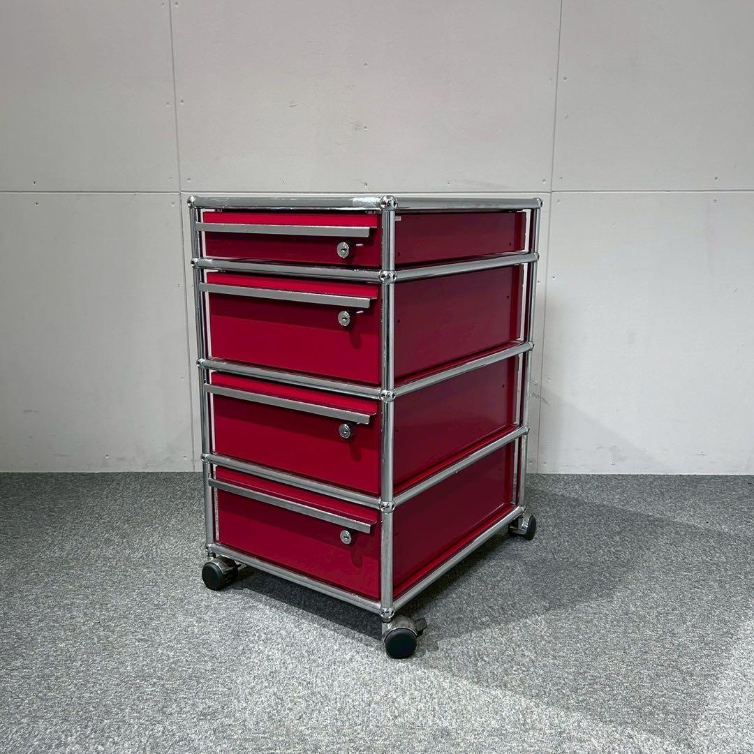 【希少】USM Haller ハラー ワゴン ルビーレッド