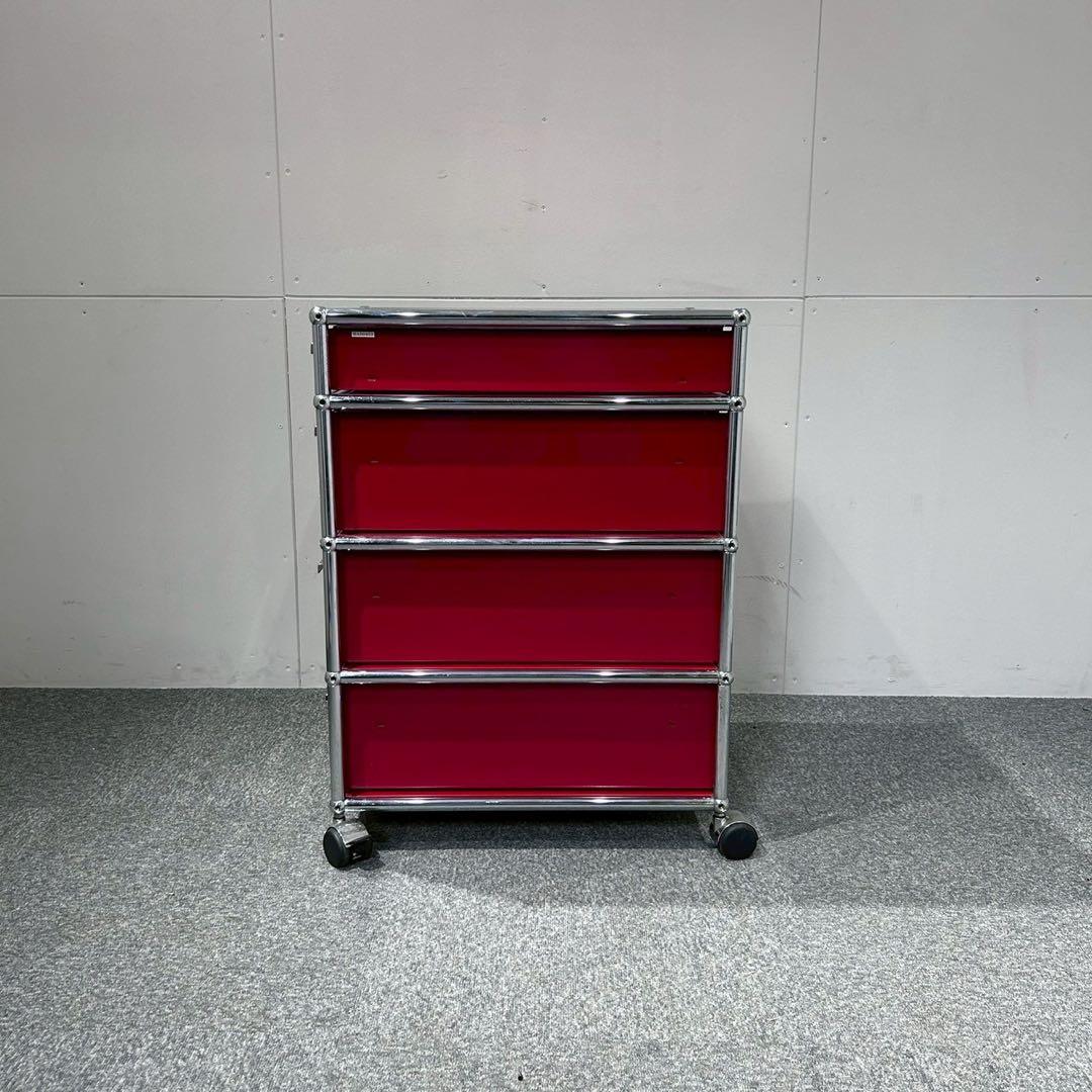 【希少】USM Haller ハラー ワゴン ルビーレッド