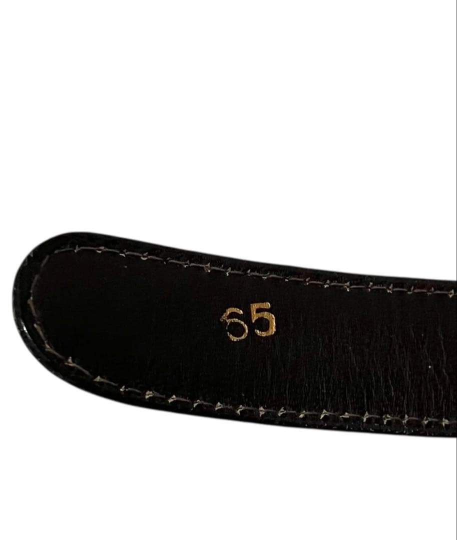 CELINE セリーヌ トリオンフ レザーベルト ゴールド金具 サイズ65